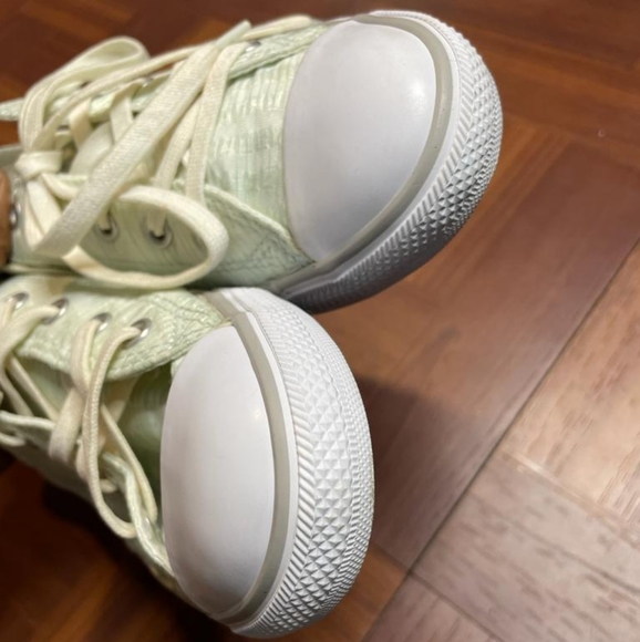 Converse all star Women's mint green low top lace up sneakers size 8 - Picture 6 of 7
